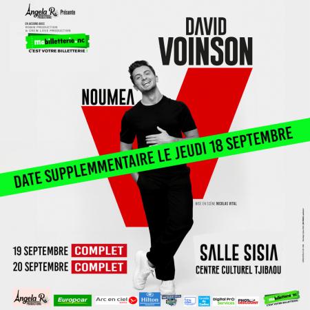 DAVID VOINSON - DATE SUPPLEMENTAIRE